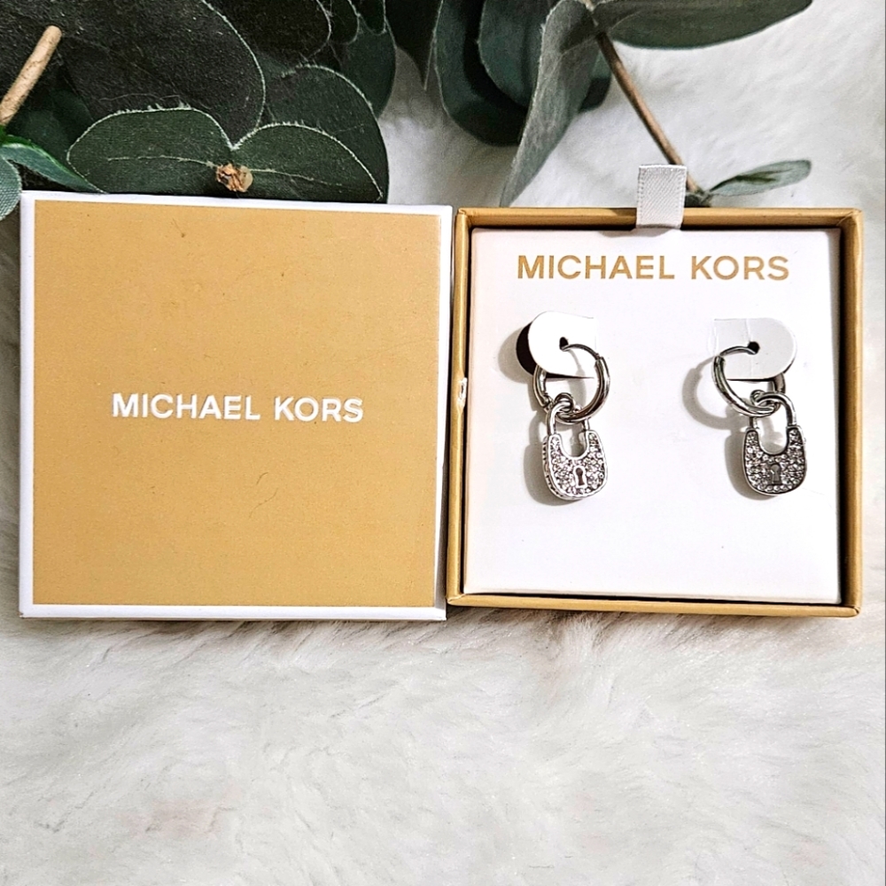 New Michael Kors Padlock Earrings